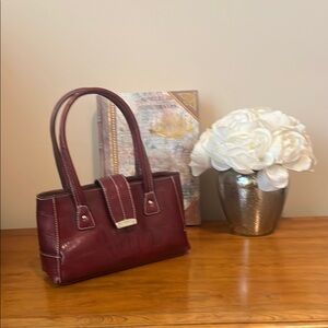 Elegant Burgundy Handbag